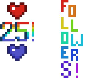 thanks for 25 followers!!! :d :d :d :d :d