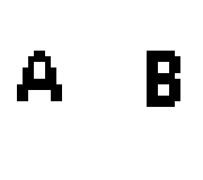 the letter a and the letter b
