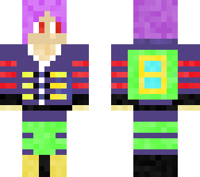 bizarre purple boy