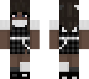 black plaid