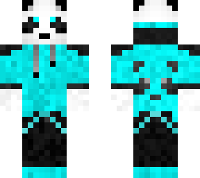 blue hoodie panda