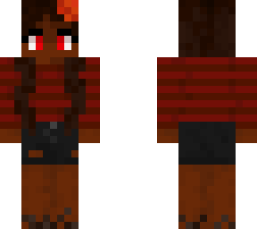 dark fire themed girl