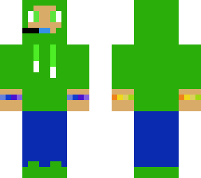 gamer teen in green hoodie