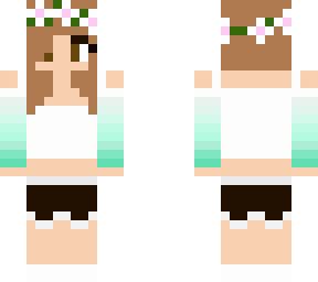 mint green girl