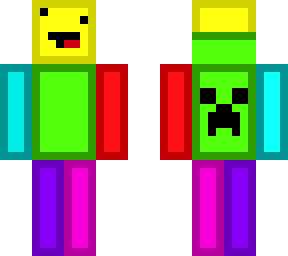 multicolored derp w/ hoodie