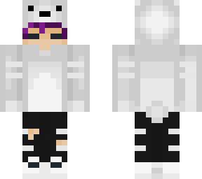 polar bear purple haired boy