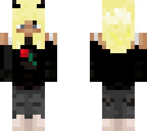 rose hoodie girl