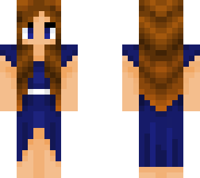 simple blue dress