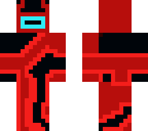 the red and black monster