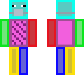 a colorful dude with mask