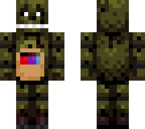 a lazily made skin of springtrap as the easter bunny