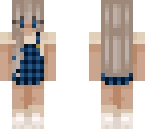 asthetic cute blue girl w/ blonde hair