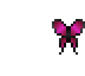 butterfly wings - big top thin bottom - magenta & pink