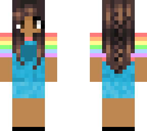 cute overalls pastel rainbow girl