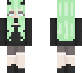 green haired egirl