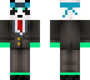 panda en un traje
