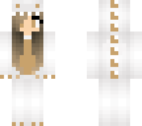white and gold dino girl