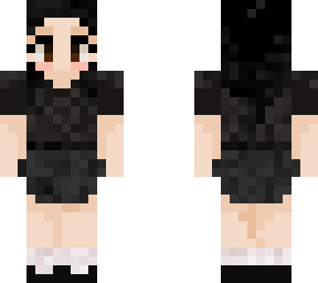 black hair with bangs