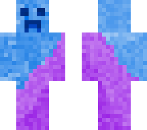 blue and purple man