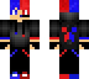 blue/red gamer boy