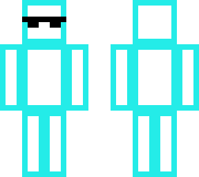 cool outline blue skin