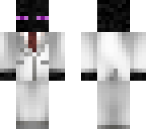 enderman in a white tuxedo