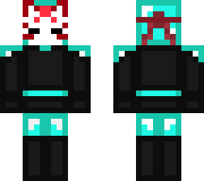 girl skeppy with a kitsune mask