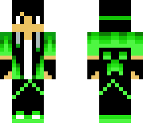 green minecraft gamer