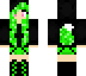 lime green fox girl