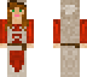 peasant woman - red