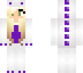 purple and white dino girl