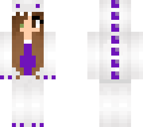 purple and white dino girl
