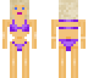 purple bikini skin