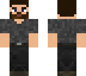 rick grimes (plad shirt outfit)