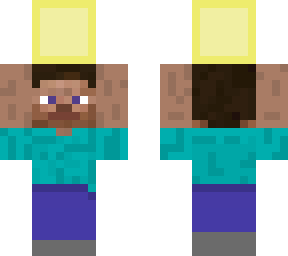 steve with gold block