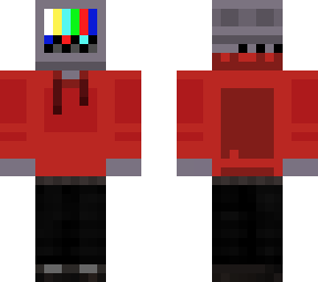tv man with red hoodie