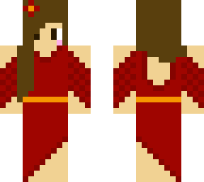 deep red ball dress
