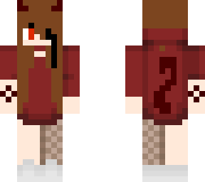 demon girl with brown hair not mine