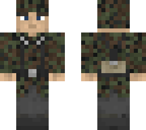german wwii soldier green/brown camouflage