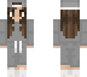 girl in grey hoodie
