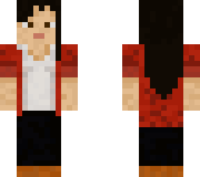 girl in shirt but with longer hair