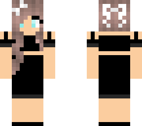 girl with black dress