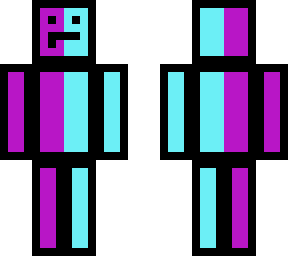 purple and blue