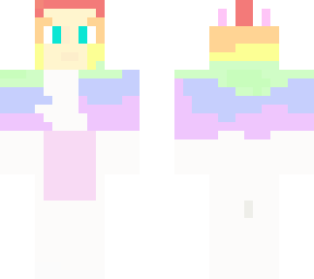 rainbow easter bunny girl