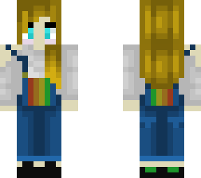 rainbow overalls