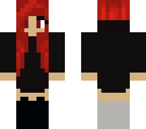 redhead goth babe