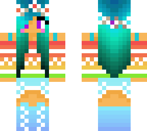 teal rainbow lady #4