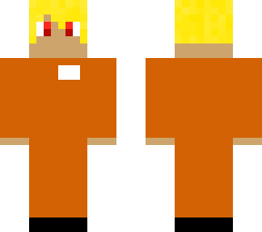 unteid with red eyes and yellow hair prisoner