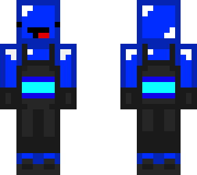 blue skeppy with clothes