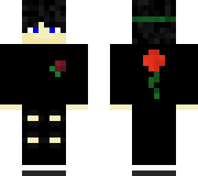 boy with flower